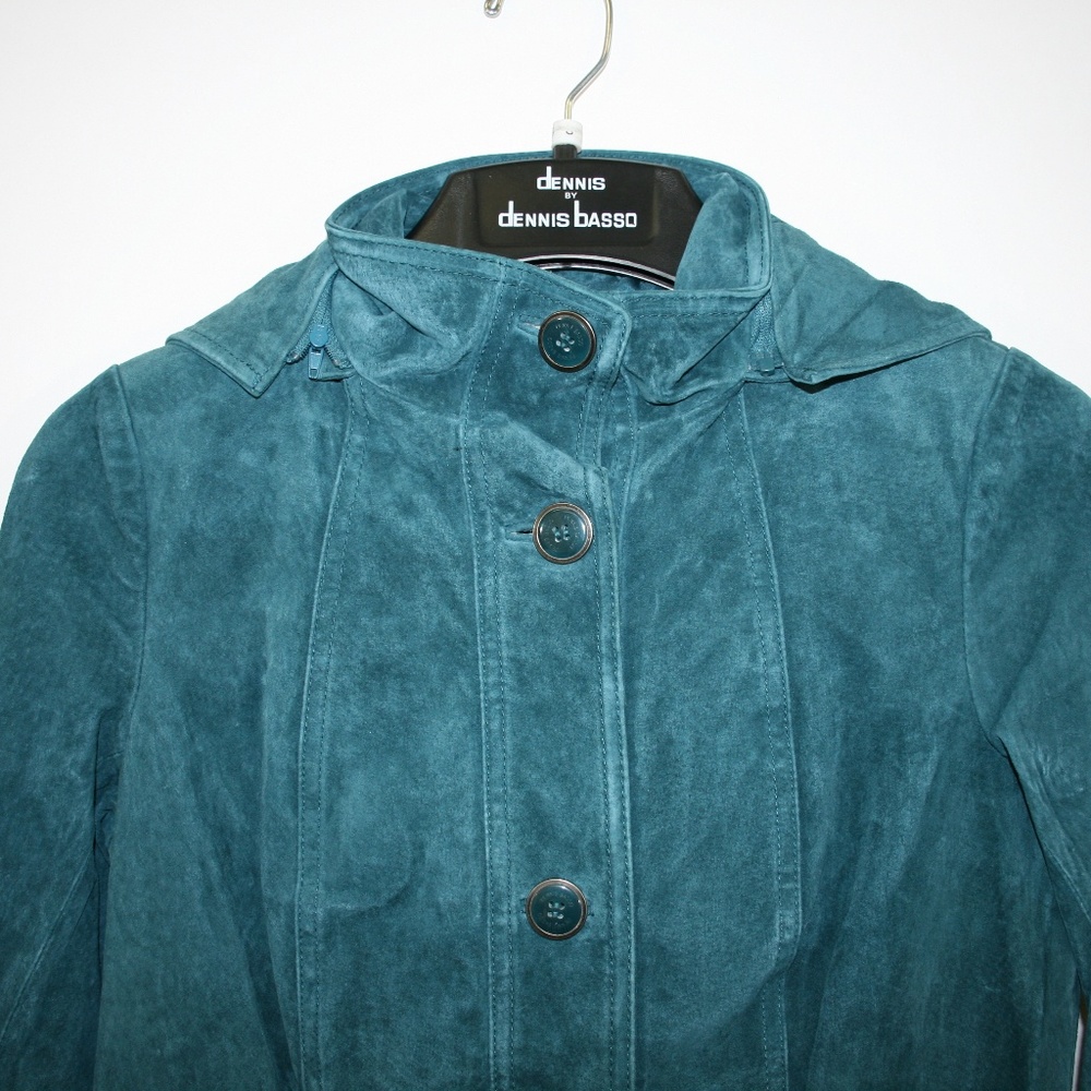 💕Washable Suede Anorak, Zip Off Hood - Picture 3 of 7